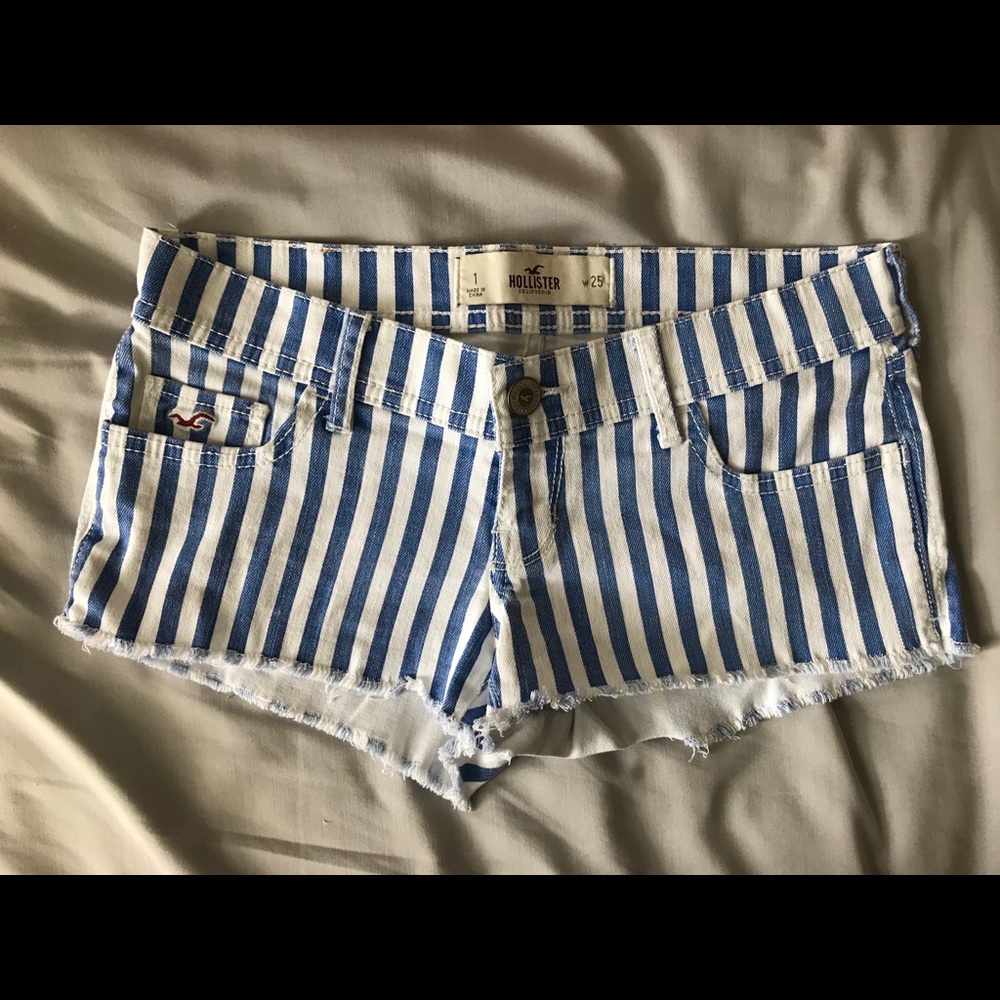 Hollister Co. Blue & White Shorts